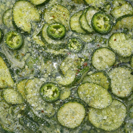 Jalapeno Ranch Pickles: Peppery and savory!