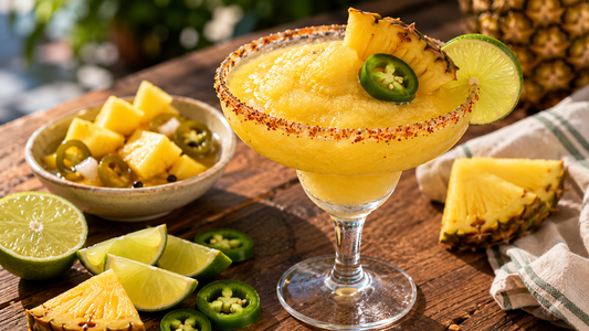 🌶️🍍 Frozen Spicy Pineapple Jalapeño Margarita