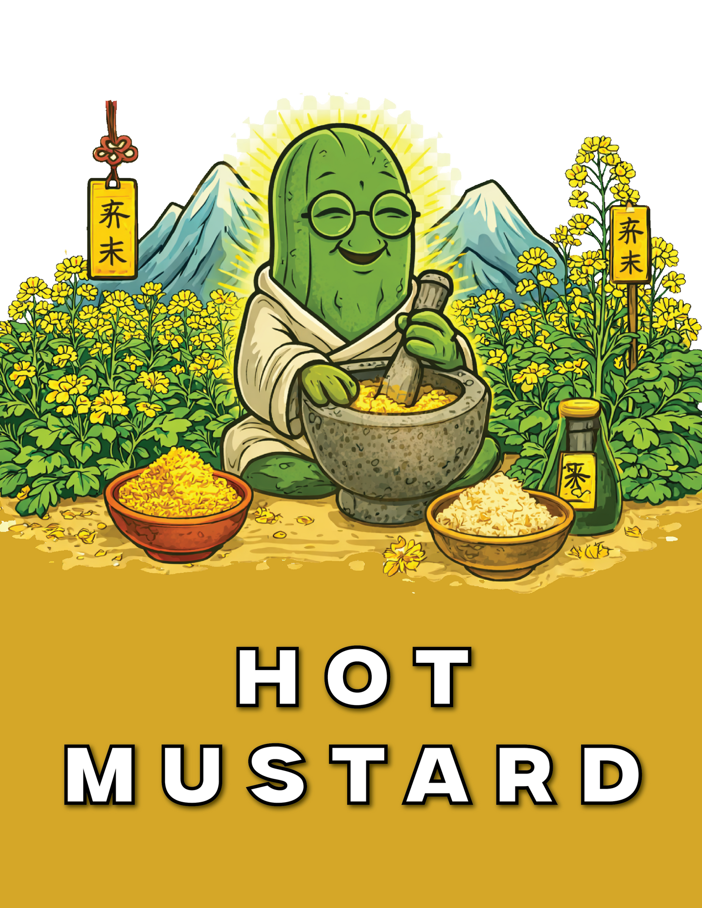 Hot Mustard Pickles: Spicy, zesty & peppery