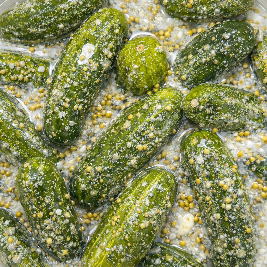 Hot Mustard Pickles: Spicy, zesty & peppery