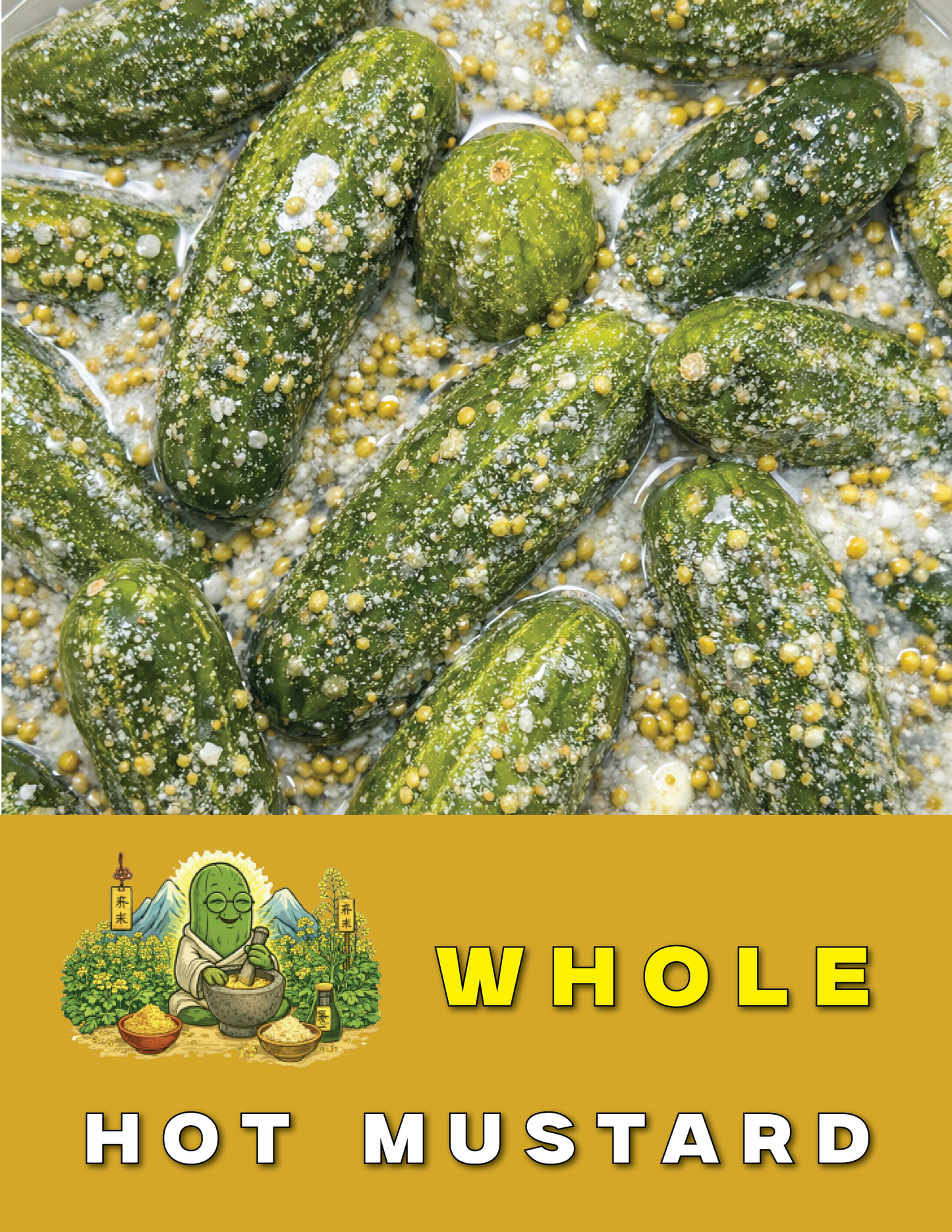 Hot Mustard Pickles: Spicy, zesty & peppery