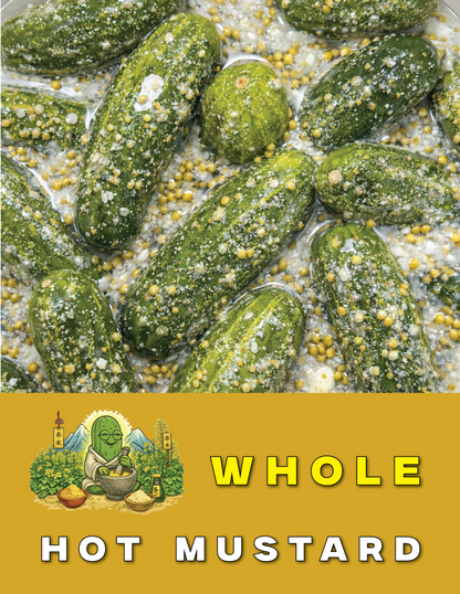 Hot Mustard Pickles: Spicy, zesty & peppery